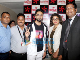 Ayushmann Khurrana visited Sangam Carnival Cinemas to see public reaction for his film ‘AndhaDhun’