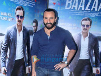 Baazaar cast snapped during promotions at Mehboob Studios