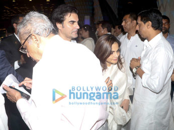 Celebs attend the prayer meet of late Krishna Raj Kapoor at Sahara Star hotel