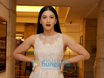 Gauahar Khan snapped during a photoshoot