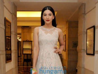 Gauahar Khan snapped during a photoshoot