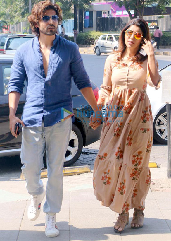 gurmeet choudhary and debina bonnerjee spotted at yauatcha for lunch 2