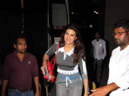 Jacqueline Fernandez and Kartik Aaryan spotted at Mehboob Studio in Bandra