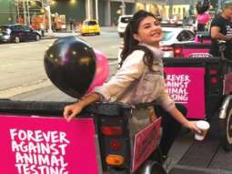 Jacqueline Fernandez expresses her views against animal testing at the UN