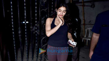 Janhvi Kapoor spotted at the Dharma office in Bandra