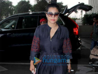 Kajol and Hansika Motwani snapped at the airport