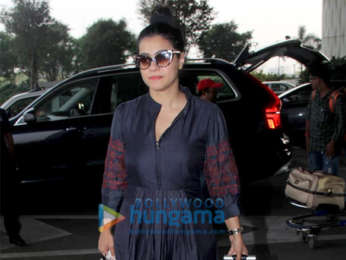 Kajol and Hansika Motwani snapped at the airport