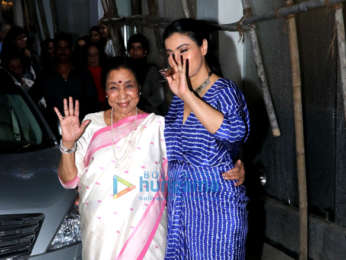 Kajol and Asha Bhosle snapped in Mumbai