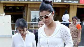 Kajol spotted with her mom for Diwali shopping in Juhu