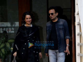 Kangana Ranaut snapped post attending a meeting in Juhu