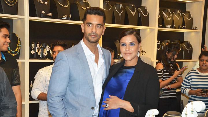 MUST WATCH: CUTE Couple Neha Dhupia & Angad Bedi at Launch of Shaze New Exclusive Collection