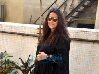 Neha Dhupia spotted after a salon session in Bandra