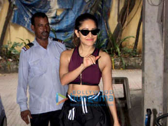 Nushrat Bharucha snapped at the gym