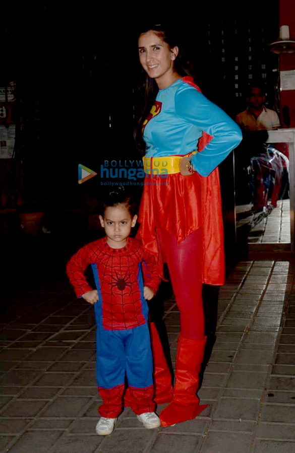 Pragya Kapoor and her son spotted at Aayush Sharma’s house for Ahil’s Halloween bash