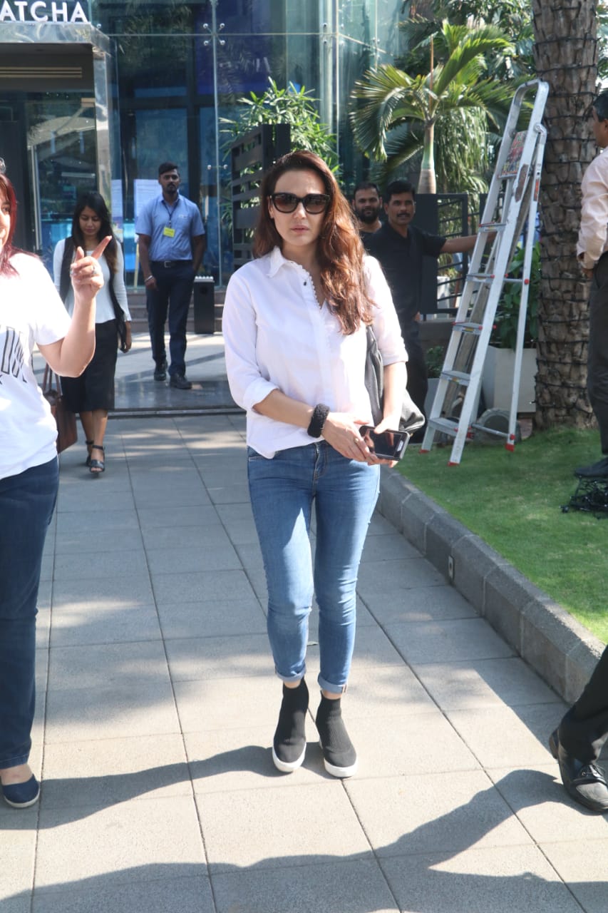 Preity Zinta spotted at Yauatcha in BKC