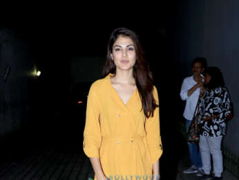 Rhea Chakraborty spotted at the Vishesh Films' office in Khar