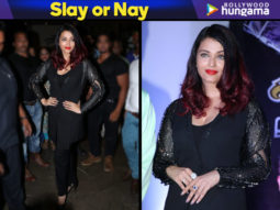 Slay or Nay: Aishwarya Rai Bachchan in Rohit Gandhi – Rahul Khanna for the Tennis Premiere League launch
