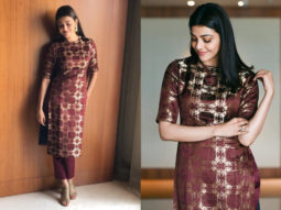 Slay or Nay: Kajal Aggarwal in Raw Mango for an event in Bangalore