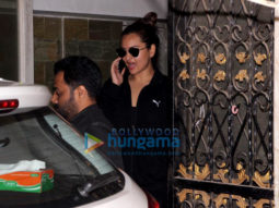 Sonakshi Sinha, Nushrat Bharucha and Ileana D’Cruz snapped outside the gym