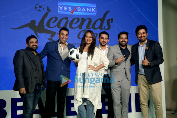 Sonakshi Sinha and Rannvijay Singh snapped at a football event at Race Course