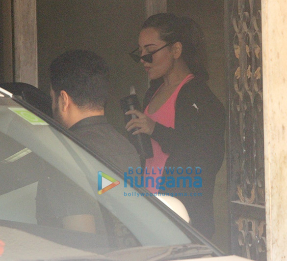 sonakshi sinha snapped outside a gym 1