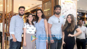 Sonu Sood snapped with family at Nero store