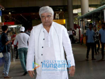 Urvashi Rautela and Javed Akhtar snapped at the airport
