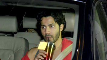 Varun Dhawan snapped at the gym