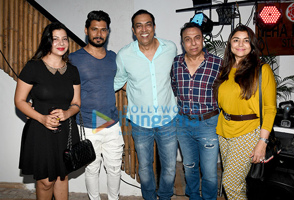 vindu dara singh and dina singh snapped at the launch of bluesky nail academy 6