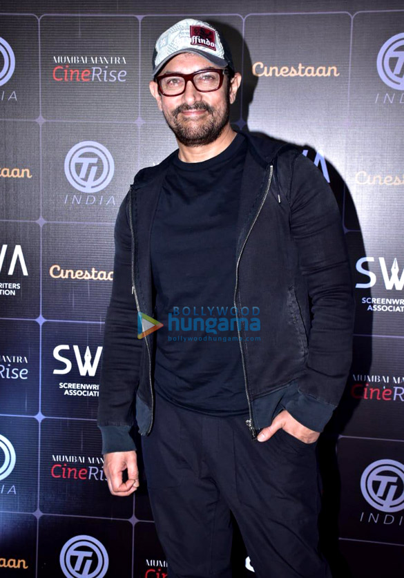 aamir khan snapped attending the finale of the 1st edition of a script contest 2