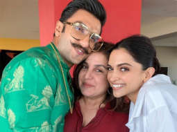 Ahead of their wedding, Deepika Padukone and Ranveer Singh strike a pose with Farah Khan