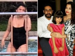 Aishwarya Rai Bachchan flaunts a BLACK SWIMSUIT as she enjoys pool time with Abhishek Bachchan and Aaradhya