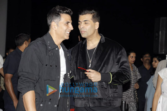 akshay kumar and karan johar attend the press meet for 2 0 4