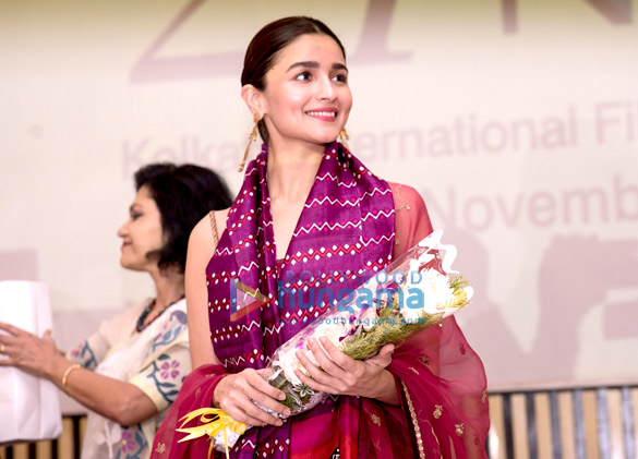 alia bhatt mahesh bhatt soni razdan and sanjoy nag snapped at the screening of yours truly at kolkata international film festival 2