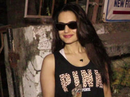 Ameesha Patel spotted at Juhu saloon