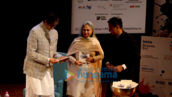 Amitabh Bachchan and Jaya Bachchan snapped at the launch of Siddharth Shanghvi’s new book ‘The Rabbit & The Squirrel’ at 9th edition of Tata Literature Live