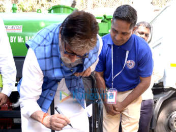 Amitabh Bachchan buys and presents machines for manual scavengers