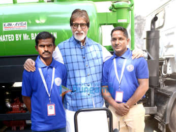 Amitabh Bachchan buys and presents machines for manual scavengers