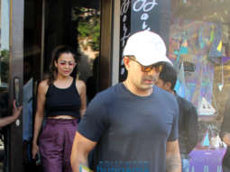 Amrita Arora snapped with husband at Bastian