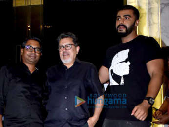 Arjun Kapoor and Rajkumar Gupta snapped at the wrap up party of India's Most Wanted