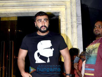 Arjun Kapoor and Rajkumar Gupta snapped at the wrap up party of India's Most Wanted