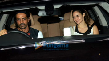 Arjun Rampal and Gabriella Demetriades spotted at Turf Park in Bandra