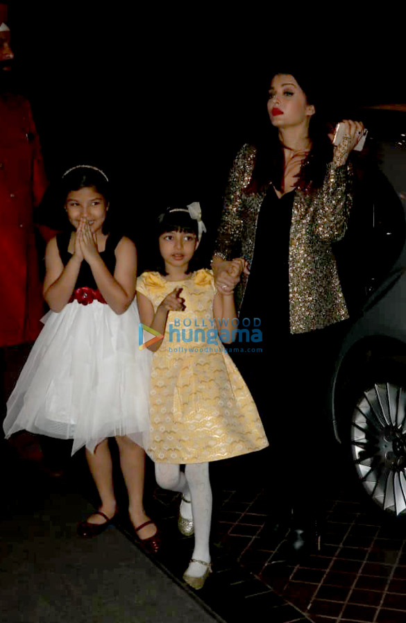 bachchan family snapped during aaradhya bachchans birthday dinner 6