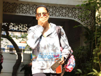 Bipasha Basu snapped outside the gym