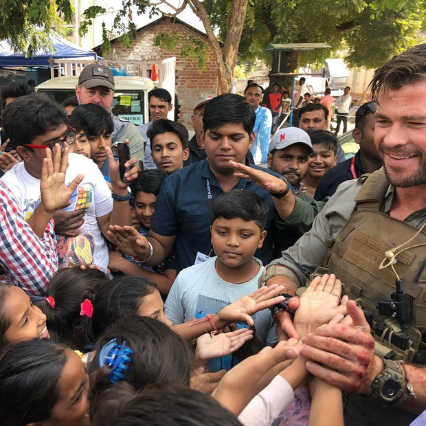 Chris Hemsworth shares selfie with fans in Ahmedabad while shooting Netflix film Dhaka