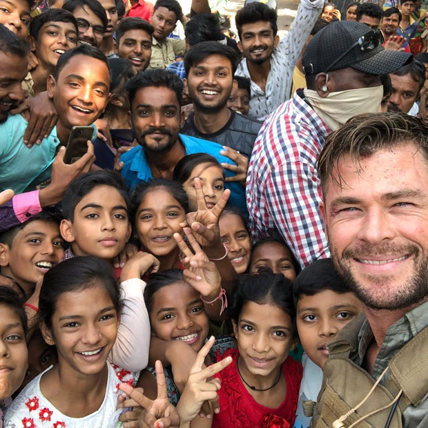 Chris Hemsworth shares selfie with fans in Ahmedabad while shooting Netflix film Dhaka