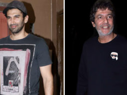 Chunky Pandey and Aditya Roy Kapur spotted at Juhu PVR