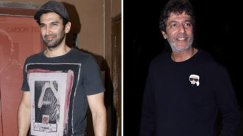 Chunky Pandey and Aditya Roy Kapur spotted at Juhu PVR