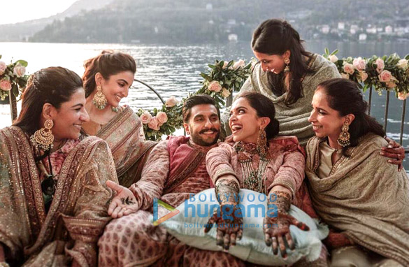 Deepika Padukone and Ranveer Singh snapped at their Mehendi ceremony at Lake Como, Italy Deepika Padukone and Ranveer Singh snapped at their Mehendi ceremony at Lake Como, Italy