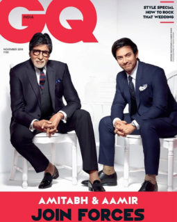 Amitabh Bachchan and Aamir Khan On The Cover Of GQ India, November 2018